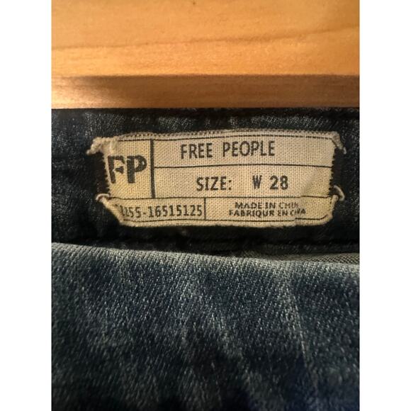 Free People Low Rise Split Hem Y2K Boho Coastal Cowgirl Pull On Flared Jeans 28 - Picture 10 of 14